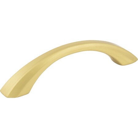 Jeffrey Alexander 96 mm Center-to-Center Brushed Gold Wheeler Cabinet Pull 678-96BG